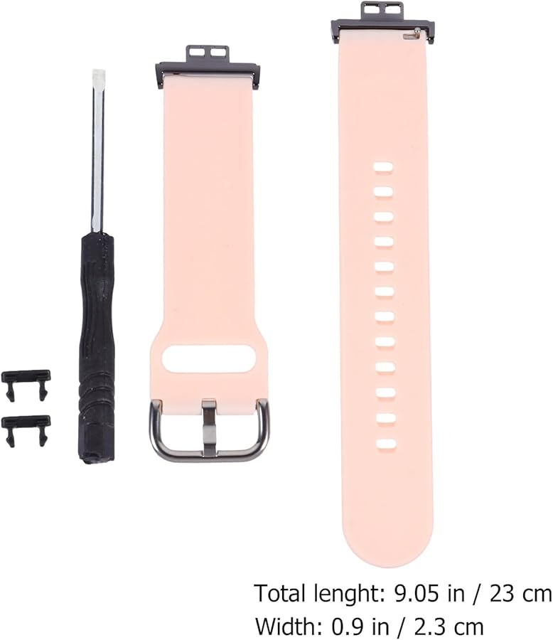 Premium Pink Replacement Strap for Watch Fit Smartwatch Band Comfortable for Men Women - Image 3